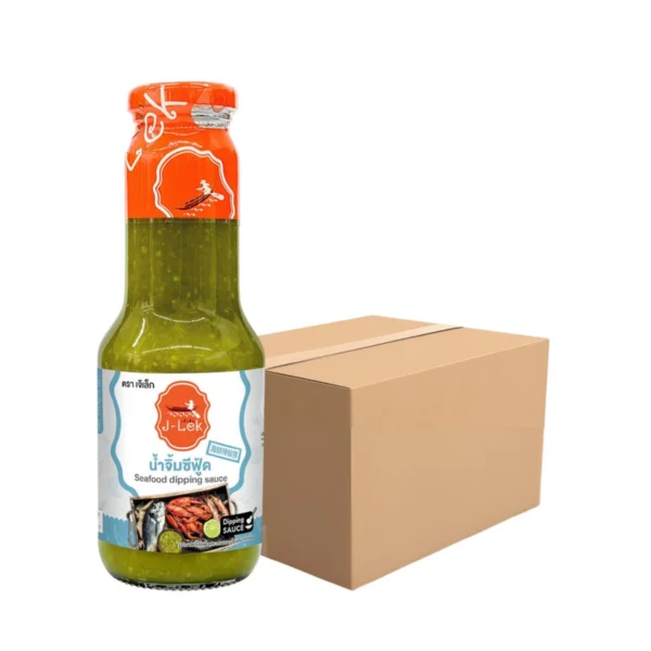 sauce-seasoning-0520 J-Lek (เจ๊เล็ก) น้ําจิ้มซีฟู้ด ขนาด 345 กรัม แพ็ค 12 ขวด