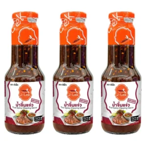 sauce-seasoning-0523 J-Lek (เจ๊เล็ก) น้ําจิ้มอาหารย่าง (แจ่ว) ขนาด 360 กรัม แพ็ค 3 ขวด