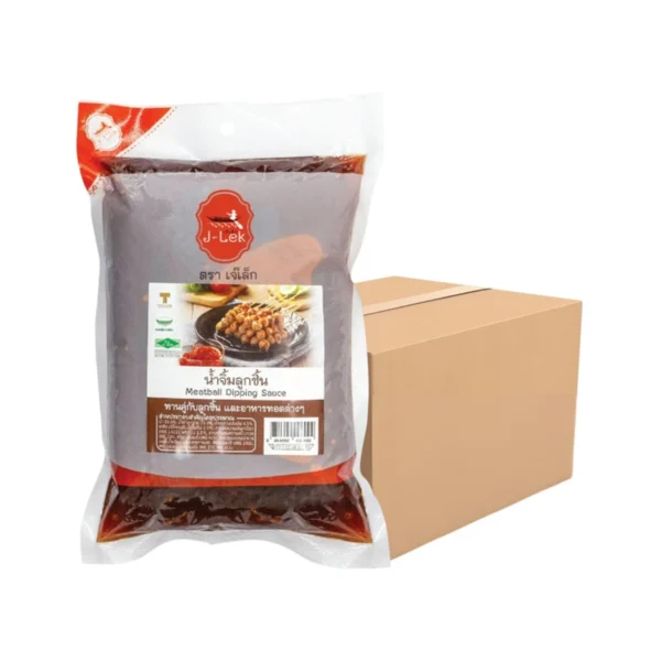 sauce-seasoning-0559 J-Lek (เจ๊เล็ก) น้ําจิ้มลูกชิ้น ขนาด 1,000 กรัม แพ็ค 6 ถุง