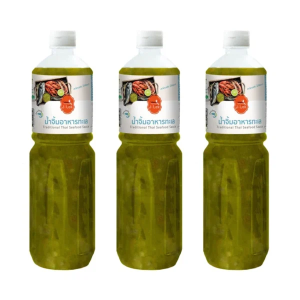 sauce-seasoning-0561 J-Lek (เจ๊เล็ก) น้ําจิ้มอาหารทะเล ขนาด 1100 กรัม แพ็ค 3 ขวด