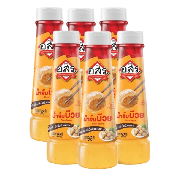 [6 ขวด]อสร. น้ําจิ้มบ๊วย Plum Sauce ขนาด 365 กรัม