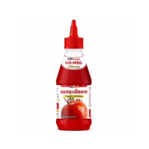 sauce-seasoning-0611 C329 แคร์ช้อยส์ ซอสมะเขือเทศ ไม่ใส่ผงชูรส ลดโซเดียม 99% 260 g.