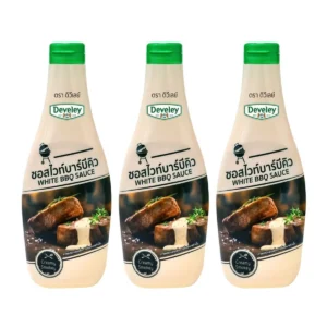 sauce-seasoning-0628 Develey White BBQ sauce (ซอสไวท์บาร์บีคิว) 360 กรัม แพ็ค 3 ขวด