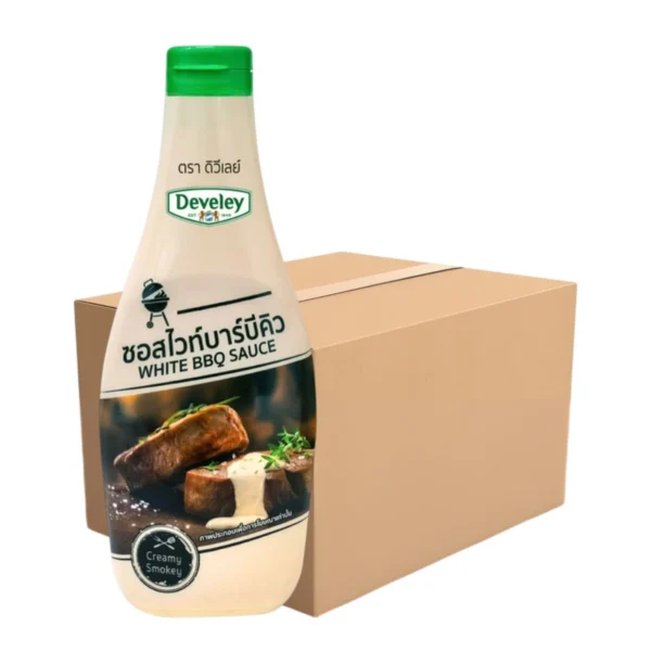 Develey  White BBQ sauce (ซอสไวท์บาร์บีคิว) ขนาด 360 กรัม แพ็ค 12 ขวด