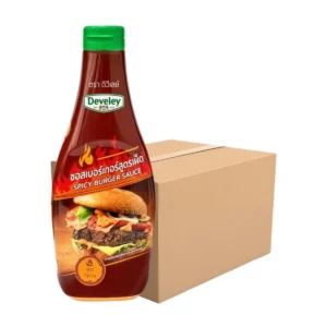 sauce-seasoning-0638 Develey Spicy burger sauce (ซอสเบอร์เกอร์สูตรเผ็ด) ขนาด 370 กรัม แพ็ค 12 ขวด