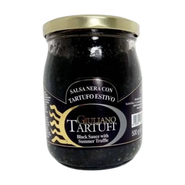 Giuliano 5% Black Truffle Sauce 500 g / ซอสสําหรับพาสต้าผสมเห็ดทรัฟเฟิลดํา (ตรา จียูเลียโน่ ทาร์ทูฟี่) ขนาด 500 กรัม