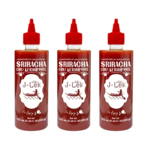 sauce-seasoning-0660 J-Lek (เจ๊เล็ก) ซอสพริกศรีราชา ผสมมะเขือเทศ ขนาด 510 กรัม แพ็ค 12 ขวด