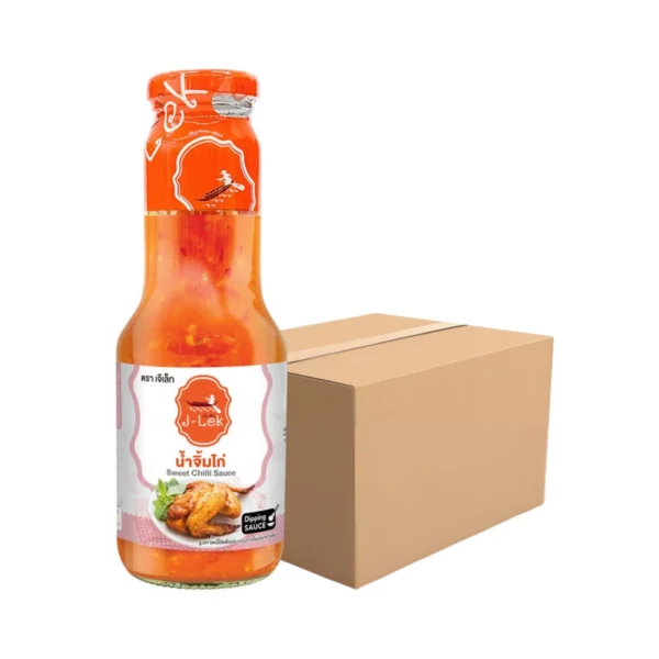 sauce-seasoning-0689 J-Lek (เจ๊เล็ก) น้ําจิ้มไก่ ขนาด 390 กรัม แพ็ค 12 ขวด