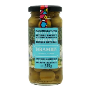 La Rambla Manzanilla Stuffed Anchovy ลาแรมบลา มะกอกเขียวสอดไส้แอนโชวี่ 235g LR16