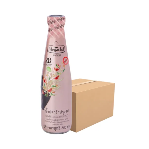 Megachef น้ําปลาร้าปรุงรสเมกาเชฟ 300 ml. X 12 ขวด (1ลัง)