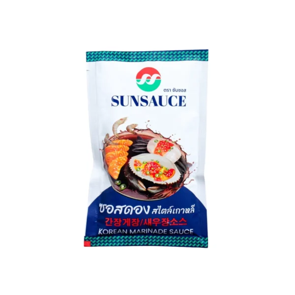 SUNSAUCE (ซันซอส) ซอสดอง รสชาติเกาหลีแท้ ซอสดองสําเร็จรูป แบบซอง ขนาด 100 กรัม