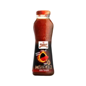 sauce-seasoning-0749 SUNSAUCE (ซันซอส) น้ําจิ้มสุกี้ น้ําจิ้มหมูกระทะ น้ําจิ้มปิ้งย่าง สูตรพริกปีศาจ แบบขวด 380 กรัม