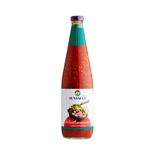 sauce-seasoning-0757 SUNSAUCE (ซันซอส) น้ําจิ้มสุกี้ น้ําจิ้มหมูกระทะ สูตรพริกกะเหรี่ยง ขนาด 830 กรัม