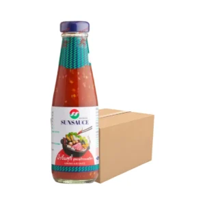 sauce-seasoning-0758 SUNSAUCE (ซันซอส) น้ําจิ้มสุกี้ สูตรพริกกะเหรี่ยง ขนาด 225 กรัม 12 ขวด แถมฟรี 1 ขวด (ยกลัง)