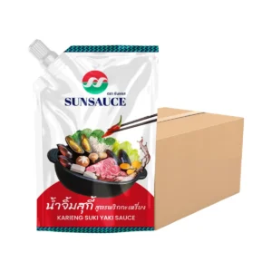 sauce-seasoning-0762 SUNSAUCE (ซันซอส) น้ําจิ้มสุกี้ สูตรพริกกะเหรี่ยง แบบซอง 500 กรัม 12 ซอง แถมฟรี 1 ซอง (ยกลัง)