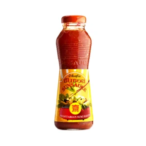 sauce-seasoning-0767 SUNSAUCE (ซันซอส) น้ําจิ้มสุกี้เจ น้ําจิ้มปิ้งย่าง น้ําจิ้มสุกี้ สูตรเจ แบบขวด 380 กรัม