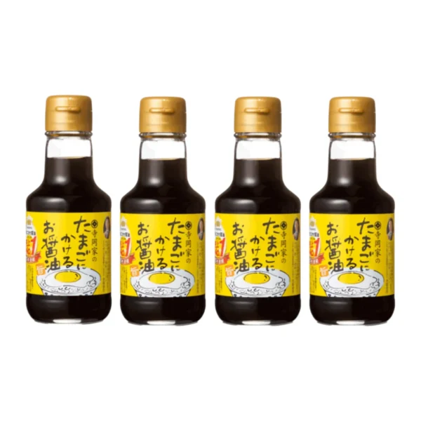 sauce-seasoning-0780 TERAOKA เทราโอกะ ซอสถั่วเหลืองสําหรับไข่ดาว ทามาโกะ นิ คาเครุ โชยุ สูตรสารสกัดปลาแห้ง และสาหร่ายเคลป์ (ผลิตในประเทศญี่ปุ่น) ขนาด 150 มิลลิลิตร x 4 ขวด