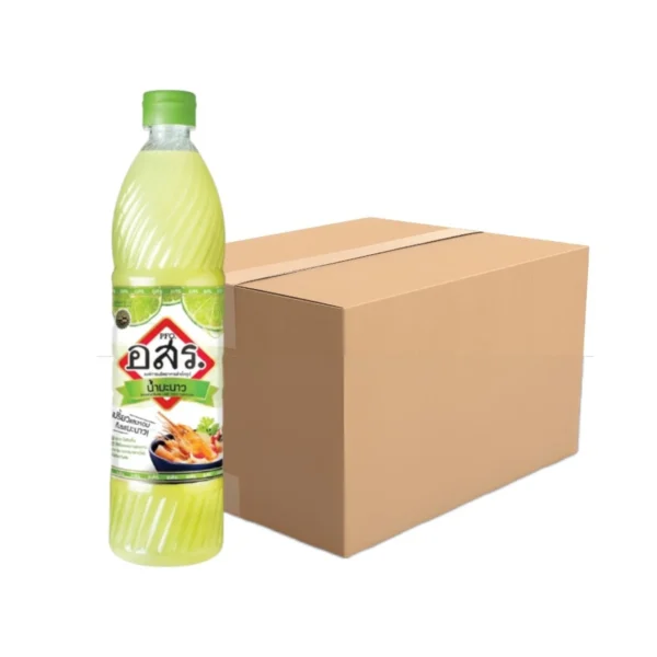 [12 ขวด]อสร. น้ํามะนาว  Lime Juice Mix ขนาด 700 มล. รสชาติเปรียบเสมือนน้ํามะนาวแท้