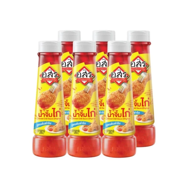 [6 ขวด]อสร. น้ําจิ้มไก่ สูตรต้นตํารับ Sweet Chili Sauce ขนาด 380 กรัม