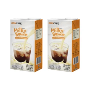 [แพ็ค 2] Boncafe Milky Sauce ซอสนมบอนกาแฟ สําหรับผสมเครื่องดื่ม 1,000 มล. x2