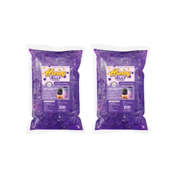 [แพ็ค 2] เจลลี่ ท็อปปิ้ง รสน้ําผึ้งองุ่นเคียวโฮ Fora Bee Jelly Honey Kyoho Grape ขนาด 1 กิโลกรัม x2