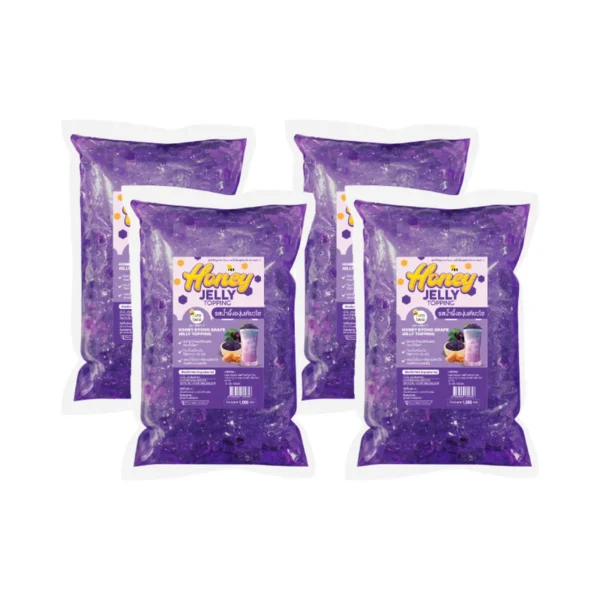 [แพ็ค 4] เจลลี่ ท็อปปิ้ง รสน้ําผึ้งองุ่นเคียวโฮ Fora Bee Jelly Honey Kyoho Grape ขนาด 1 กิโลกรัม x4