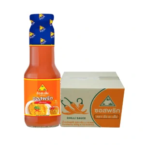 sauce-seasoning-0811 ฉั่วฮะเส็ง ซอสพริก ขวดแก้ว 330 กรัม (ยกลัง 12 ขวด)