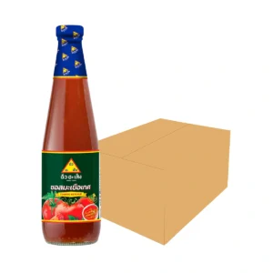sauce-seasoning-0817 ฉั่วฮะเส็ง ซอสมะเขือเทศ ขวดแก้ว 650 กรัม (ยกลัง 12 ขวด)