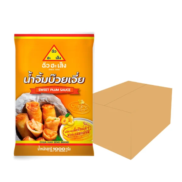 ฉั่วฮะเส็ง น้ําจิ้มหวานบ๊วยเจี่ย ซอง 1,000 กรัม (ยกลัง 12 ซอง)