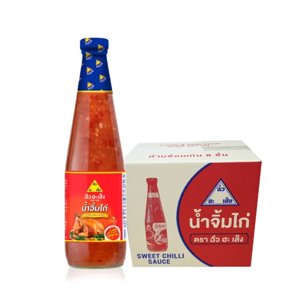 ฉั่วฮะเส็ง น้ําจิ้มไก่ ขวดแก้ว 730 กรัม (ยกลัง 12 ขวด)
