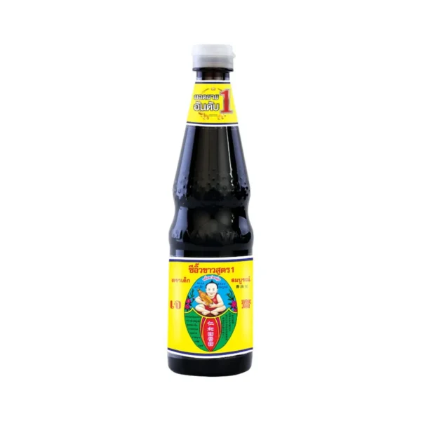 sauce-seasoning-0889 ตราเด็กสมบูรณ์ ซีอิ๊วขาว สูตร 1 ขนาด 600 มล. (แพ็ค 6 ขวด)