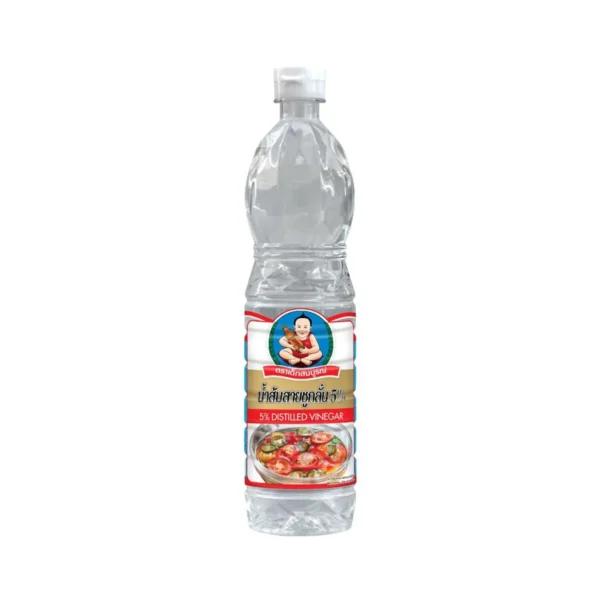 sauce-seasoning-0951 ตราเด็กสมบูรณ์ น้ําส้มสายชูกลั่น 5% ขนาด 700 มล. (แพ็ค 4 ขวด)