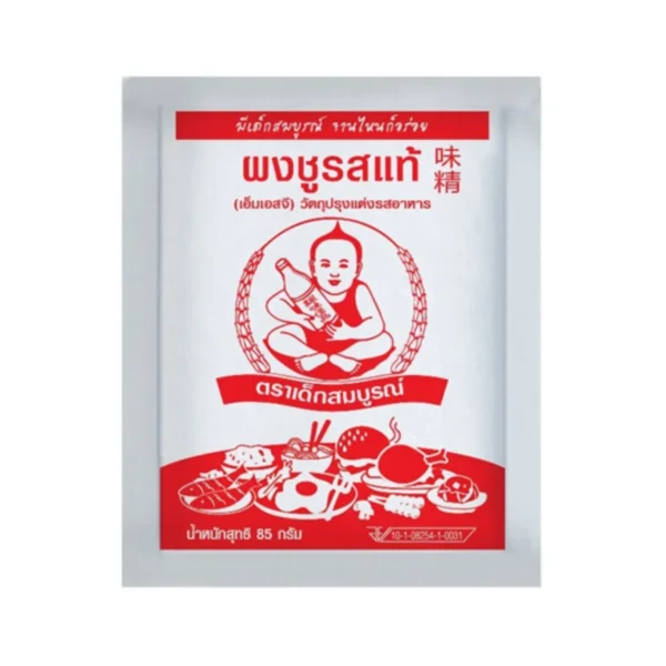 sauce-seasoning-0953 ตราเด็กสมบูรณ์ ผงชูรส ขนาด 85 กรัม. (แพ็ค 12 ชิ้น)