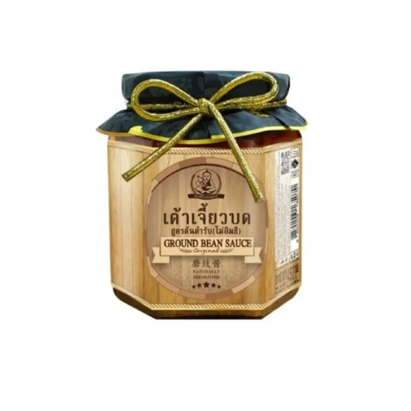 sauce-seasoning-0961 ตราเด็กสมบูรณ์ เต้าเจี้ยวบดสูตรต้นตํารับ( โม่อิมสี ) 450 ก.