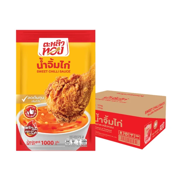 sauce-seasoning-0981 ตะหลิวทอง น้ําจิ้มไก่ ซอง 1,000 กรัม (ยกลัง 12 ซอง)