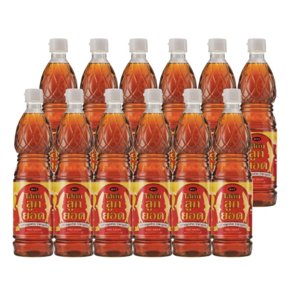 sauce-seasoning-0996 น้ําปลาผสม ตรา ไส้ตันลูกยอด 700 มล. 12 ขวด