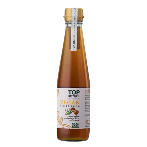 sauce-seasoning-0998 น้ําปลาวีแกน สูตรเจ มังสวิรัติ ทํามาจากพืช 100% ตรา ท๊อป คิทเช่น 300 มล. 1 ขวด