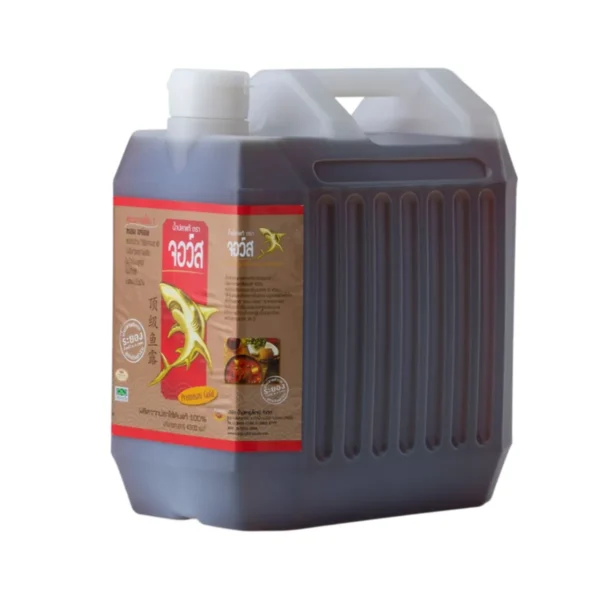 sauce-seasoning-1001 น้ําปลาแท้ ตรา จอว์ส 4500 มล. 1 แกลอน