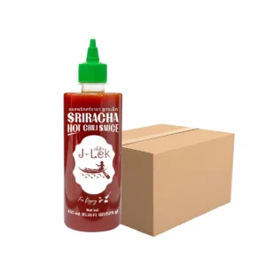 sauce-seasoning-1035 เจ๊เล็ก ซอสพริกศรีราชา สูตรเผ็ด 455 มล. แพ็ค 12 ขวด