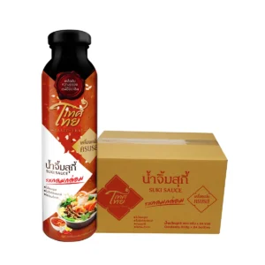 เทศไทย น้ําจิ้มสุกี้ รสกลมกล่อม ขวดแก้ว 350 กรัม (ยกลัง 12 ขวด)