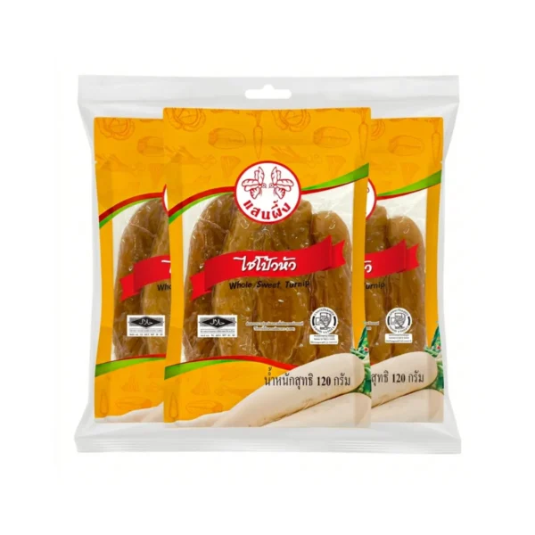 sauce-seasoning-1079 แสนผึ้ง ไชโป๊วหัว 120 ก. x3