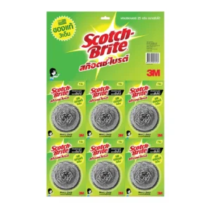 scotch-brite-15000-007 สก๊อตช์-ไบรต์ ฝอยสเตนเลส 25 ก. x 6