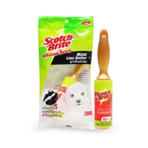 scotch-brite-15000-048 สก๊อตช์-ไบรต์ ลูกกลิ้งขจัดฝุ่น ขนาดพกพา 30 แผ่น