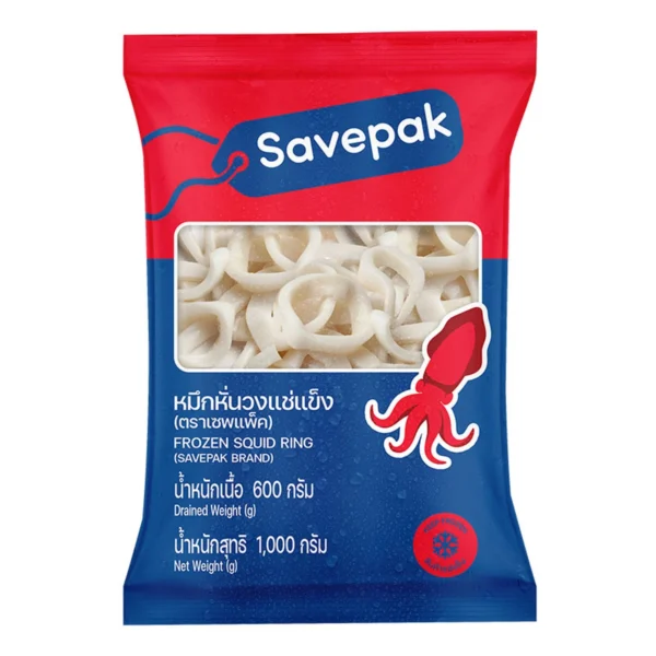 seafood-0016 เซพแพ็ค หมึกหั่นวงแช่แข็ง 1กก.