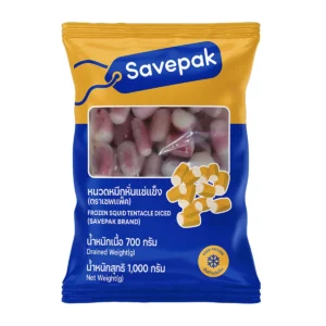 seafood-0033 เซพแพ็ค หนวดหมึกหั่นแช่แข็ง 1 กก.