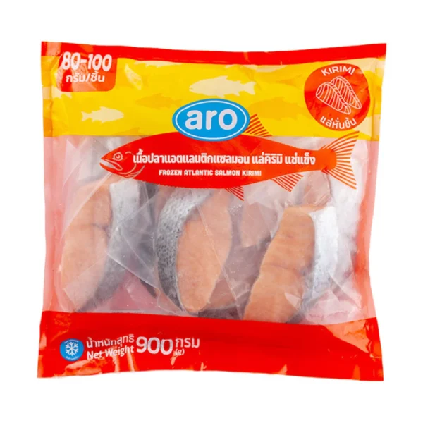 เอโร่ แซลมอนสเต็กคริมิแช่แข็ง (80-100 ก./ชิ้น) 900 ก.
