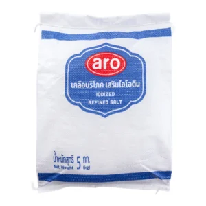 seasoning-0055 เอโร่ เกลือบริโภคเสริมไอโอดีน ชนิดถุง 5 กก.
