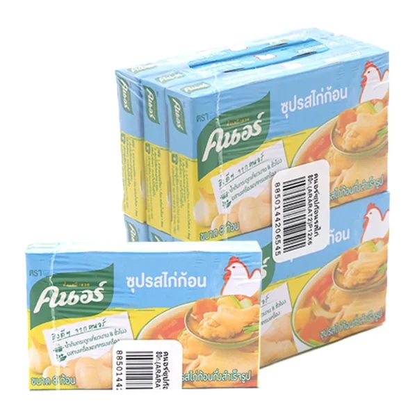 คนอร์ ซุปก้อน รสไก่ 80 ก. X 6