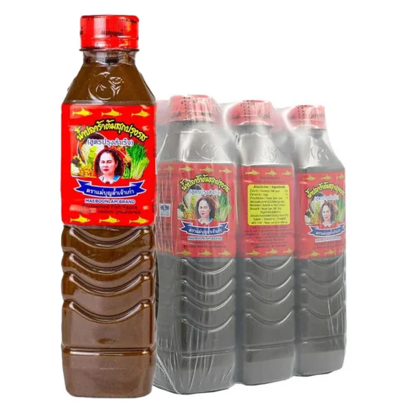แม่บุญล้ําน้ําปลาร้าปรุงรส 400 มลX6