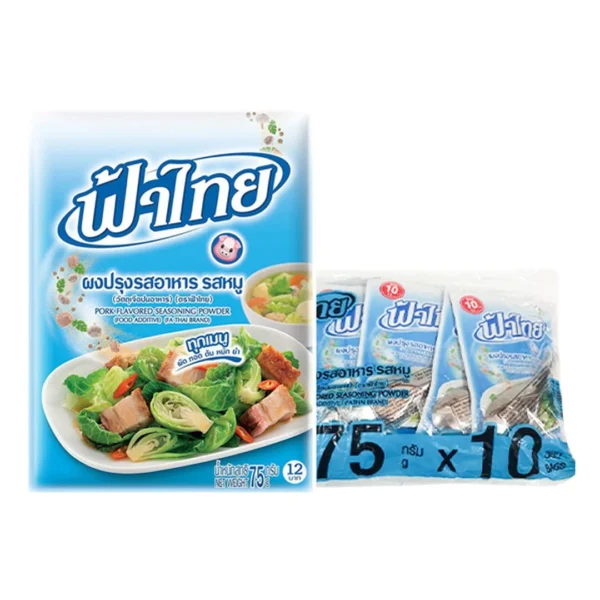 ฟ้าไทย ผงปรุงรสหมู 75 ก. X 10